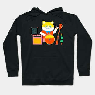 Cat's music band Hoodie